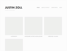 Tablet Screenshot of justinzoll.com